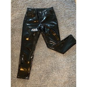 TopShop Moto Faux Patent Leather Pants